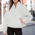 thumbnail image 2 of EDFBUYKRS Female Long Sleeve Sweatshirt Sweatshirts for Women Square Neck Long Sleeve Shirts Casual Tunic Tops Size Xxl, 2 of 4