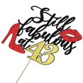 thumbnail image 3 of Cake Topper Crseniny Still Fabulous a los 43 años, 3 of 7