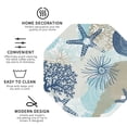 thumbnail image 4 of Disketp Algae Corals And Seashells Funny Coasters,6 Pcs Leather Coasters With Holder, Perfect Housewarming Hostess Gifts,Protect Furniture From Water Marks Scratch And Damage, 4 of 9