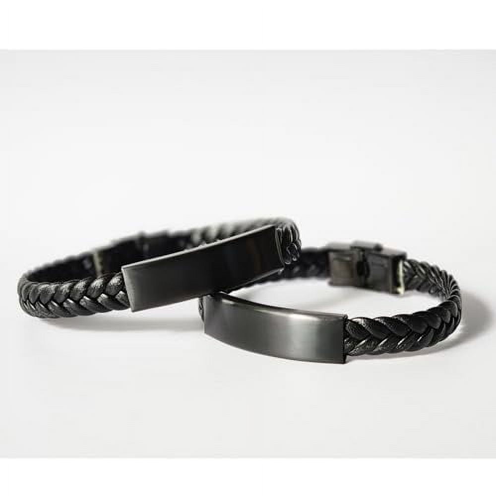 Braided Leather Bracelet Son In Law - Handle challenges with confidence Gift for Men, Birthday, Christmas, Graduation