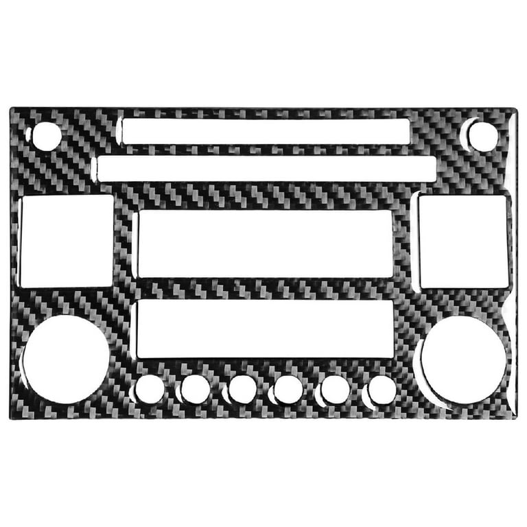 Car Gear Shift Panel Cover Trim Sticker Soft Carbon Fiber For 2010