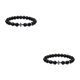 thumbnail image 1 of Minnieouse Pulseras de cuentas de piedra redonda natural Joyería resistente al desgaste Cuerda elástica de ojo de moda para fiesta Type1 NO1, 1 of 6
