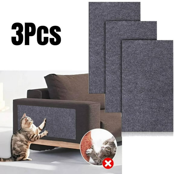 3PCS  Cat Scratching Pads Furniture Couch Protector from Cats Scratching Self-Adhesive Sofa Couch Protector from Cat Claws