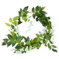 thumbnail image 2 of Artificial Wisteria Garland, 78 inch Fake Hanging Flower Vine, Silk Floral Rattan, Wall Hanging Greenery, Wedding Arch Flowers, Outdoor Garden Vines, Indoor Room Floral Decor for Home Decoration, 2 of 9