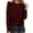 Wine, variant on LiuXxxx Women's Tee Round Neck Long Sleeve Solid Casual Dark Gray S