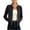 Black, variant on Women's Ribbed Crew Neck Raglan Bomber Jacket Long Sleeve Lightweight Zip Up Tailored Tops Casual Fall Spring Daily Outwear Light Blue 2XL