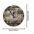 thumbnail image 3 of Britimes Reloj De Pared Redondo Elegante Reloj De Pared Redondo Vintage Reloj De Pared Vintage Sin Tictac Reloj De Pared Colgante Vintage Granja Reloj De Pared Decoración Del Hogar Para Sala De Estar Serendint HA026951-03, 3 of 6