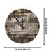 thumbnail image 3 of Britimes Reloj De Pared Redondo Elegante Reloj De Pared Redondo Vintage Reloj De Pared Vintage Sin Tictac Reloj De Pared Colgante Vintage Granja Reloj De Pared Decoración Del Hogar Para Sala De Estar Yuarrent HA026951-03, 3 of 6