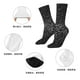 thumbnail image 5 of Balery Black And White Dotted Calcetas Largas con Estampado para Hombre y Mujer – Suaves y Transpirables, Talla Única (US 5-11), 5 of 6