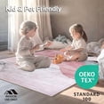 thumbnail image 4 of ODIKA 4'x6' Machine Washable Non-Slip Area Rug, Stylish Irregular in Tones High Traffic Rug, Pink, 36370, 4 of 7