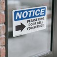 thumbnail image 4 of (2 Pack) Please Ring Door Bell For Service Sign, 4 of 7
