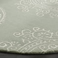 thumbnail image 3 of SAFAVIEH Bella Laurel Geometric Area Rug, Grey/Ivory, 5' x 5' Round, 3 of 6