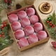 thumbnail image 1 of Adornos navideños, adornos navideños, regalos navideños, 12 bolas navideñas de terciopelo flocadas, adornos navideños de plástico, adornos colgantes decorativos navideños, decoración para árbol de Nav, 1 of 8