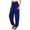Blue, variant on Sngxgn Pants for Women High Waisted Pants Drawstring Elastic Casual Pants Work(Blue,M)