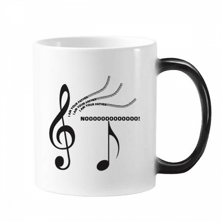 

Music Melody Sing Art Deco Fashion Mug Changing Color Cup Morphing Heat Sensitive 12oz