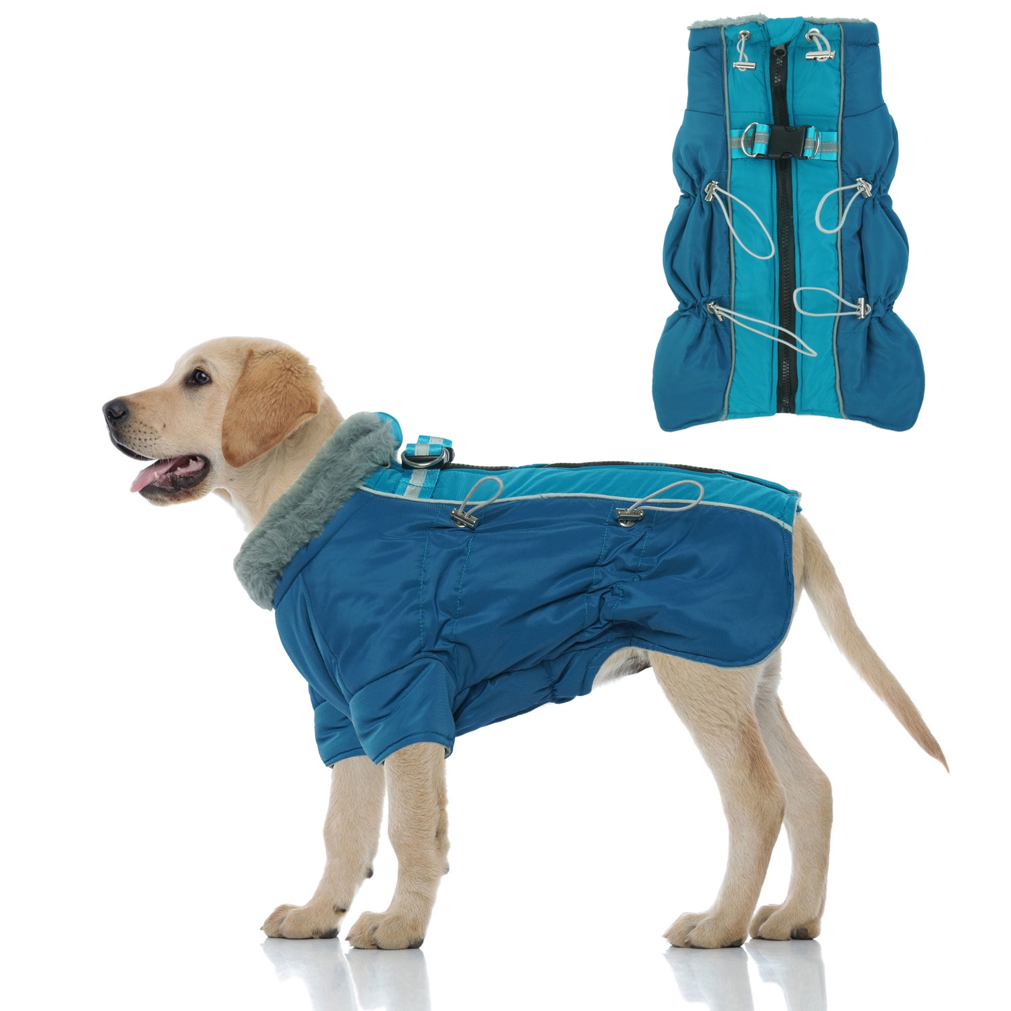 Kuoser Dog Winter Coat Cold Weather Dog Jacket Windproof Reflective