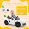 thumbnail image 5 of Trilenars Ride On Car in White with Parental Remote Control,White, 5 of 8