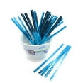thumbnail image 1 of Weststone 200pcs 6" BABY BLUE Metallic twist ties to Seal Homemade Lollipops, or to Decorate Floral Bouquets and Favor Boxes. - Baby Blue, 1 of 1