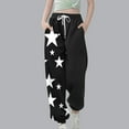thumbnail image 2 of Odeerbi 3-14 Years Kids Boys Girls Sweatpants Star Print Workout Athletic Sports Jogger Pants Elastic Waist Drawstring Joggers with Pocket, 2 of 5