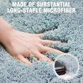thumbnail image 3 of TECHMILLY Super Soft Shaggy Bathroom Runner Rugs, Absorbent Thick Non Slip Microfiber Bath Rugs, Quick Dry Machine Washable Bath Mat for Bathroom Floor, Bathtub and Shower 20"x47" Blizzard Blue, 3 of 7