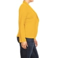 thumbnail image 2 of Women's Plus Size Casual Long Sleeves Open Front Office Work Wear Solid Blazer Jacket, 2 of 5