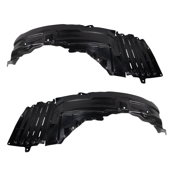 TRQ Inner Fender Liner Set Fits Select 2008-2009 Mitsubishi Lancer MI1248121 MI1249121