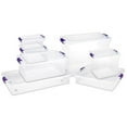 Homz Storage Tote,Clear,Polypropylene 3420GRPRCL.08