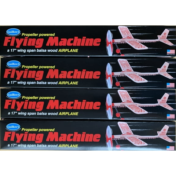 4-Pack Guillow's Balsa Wood Flying Machine