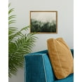 thumbnail image 3 of Drsoum Framed Canvas Wall Art Vintage Classical Oil Painting Green Pine Tree Forest Room Decor for Bathroom Bedroom Living Room - 8x10in Natural Framed, 3 of 7