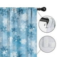 thumbnail image 4 of Blackout Kids Curtains,Light Blue Christmas Snowflake Pattern Childrens Insulated Curtains Set Of 2,Bedroom Essentials,Toddler Room Decor 42"x84", 4 of 5