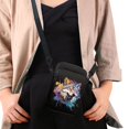 thumbnail image 4 of HELLHERO Sunflower Cats Pattern Women Adjustable Shoulder Strap Polyester Cross Body Purse Adult 4.33x1.97x7.09 Sunflower, 4 of 7