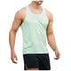 thumbnail image 2 of pstuiky Camisetas sin mangas para hombre, Camiseta deportiva informal de malla de color liso para hombre, holgada, con cuello redondo y forma de I Camisas de hombre l, 2 of 6
