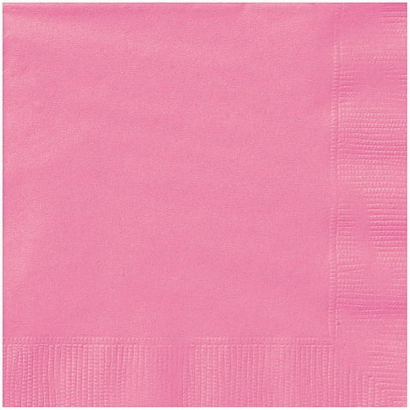 Paper Luncheon Napkins, 6.5 in, Hot Pink, 20ct