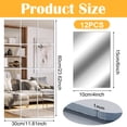 thumbnail image 3 of 12pcs acrylic mirror self-adhesive decorative soft mirror -15 * 10cm, 3 of 8
