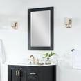 thumbnail image 4 of Ivy 28" Rectangular Bathroom Wood Framed Wall Mirror in Black&nbsp;Oak, 4 of 11