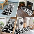 thumbnail image 5 of Runner Rug 2'x6', Black White Striped Washable Non-Slip Hallway Runner Rugs, Farmhouse Stripes Modern Abstract Art Bedside Rugs Floor Mats Carpet Runners for Kitchen Bathroom Laundry Room, 5 of 8