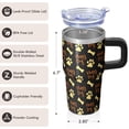 thumbnail image 3 of 20OZ Dog Paw Christmas Tumbler with Handle Insulated Stainless Steel Cup Great Dog Lover Gifts Unique Birthday Christmas Presents for Women Men Perfect Christmas Gift for Dog Enthusiasts, 3 of 6