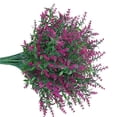 thumbnail image 3 of Lavanda artificial 5 ramas de plástico falso ramo de flores de simulación de boda, púrpura 2 8 piezas Scienceny HA8797-04B, 3 of 6