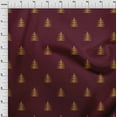 thumbnail image 2 of oneOone Silk Tabby Fabric Christmas Tree Ikat Print Fabric BTY 42 Inch Wide, 2 of 3