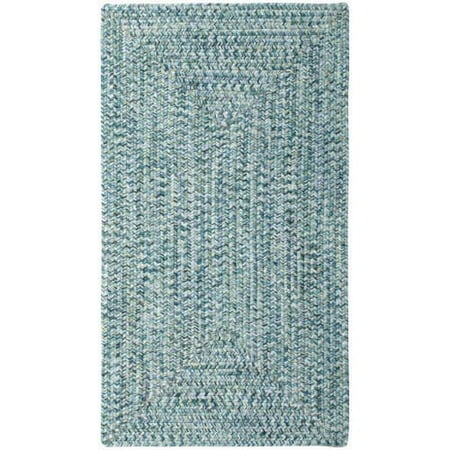 Capel 0110QS002000 Sea Pottery 2' x 3' Rectangle Synthetic Braided Stripes Outdo