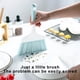 thumbnail image 5 of Juego de recogedor y cepillo de mano | Kit de limpieza de escritorio de una pieza | Cepillo compacto para mesa y suelo con cerdas suaves | Verde, 5 of 8