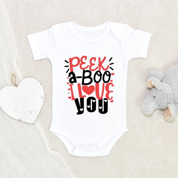 Valentines Baby Clothes - Peek-A-Boo Loved Baby Clothes - Cute Valentines Day Themed Clothes