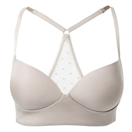 

DOBREVA Women s Racerback Push Up Bralette Wireless Sports Comfort Padded Longline Bra