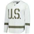thumbnail image 2 of Men's White/Olive Army Black Knights Replica Hockey Jersey, 2 of 3
