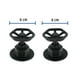 thumbnail image 3 of Juego de 2 manerales para regadera, volante, negro, Tubig Foset TBMR-61M, 3 of 3