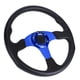 thumbnail image 3 of VOBOR 350 mm/14 Pulgadas, Volante Deportivo, Plato Profundo, 6 Pernos, Accesorio Universal Modificado(Azul), 3 of 12