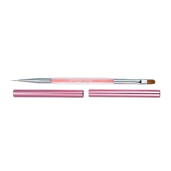 Unique Bargains Nail Art Liner Brush Acrylic Nail Brush Gel Nail Painting Art Design Pen Set Drawing Nail Brush Set Pink