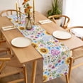 thumbnail image 3 of Sunflower Table Runner - 72 Inch Long, Kitchen Dining Table Runner Dresser Scarves, Colorful Flowers Summer Botanical Watercolor Farmhouse Decor for Coffee Tables Wedding Party Banquet, 3 of 8