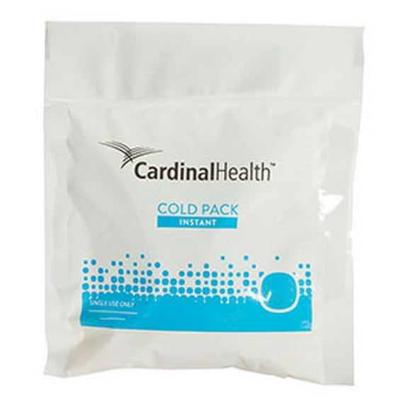 Cardinal Health Instant Cold Pack Pain Relief for Injuries, Disposable - 7 in x 6.5 in, 1 Count, 16 Packs, 16 Total