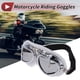 thumbnail image 2 of Gafas de montar para motocicleta plegables de PC PU esponja para motocross y ATV, lente tono plateado, marco blanco, 2 of 6